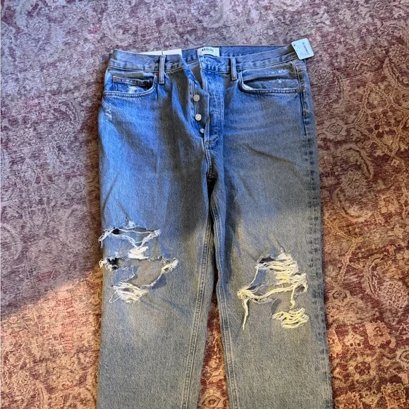 AGOLDE high rise tapered Wander Jeans NWT